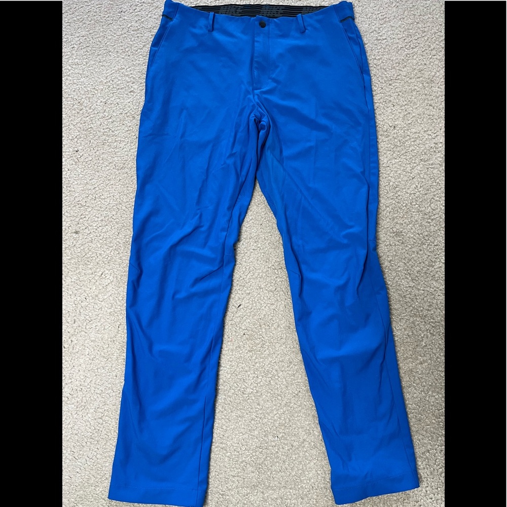 Nike Golf Modern Fit Dri Fit Golf Pants in Blue | Size 34x34
